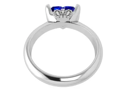 Heart Cut Ring 3710 3D print model