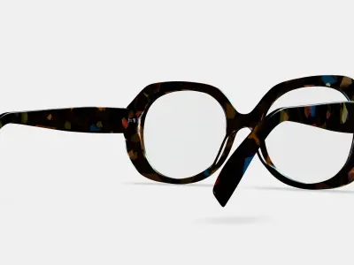 Rosetta Eyeglasses in Amalfi Tortoise 3D model