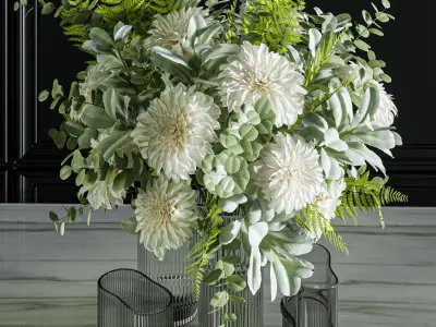 Flower Set 046 Dahlia 3D model