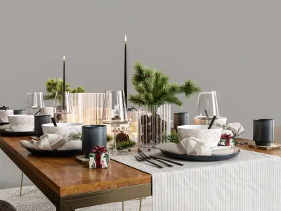 DINING TABLE 3D model shop
