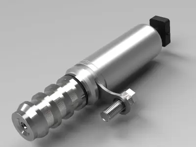 VVT Solenoid Type 2 designed and rendered using Onshape software 3D print model