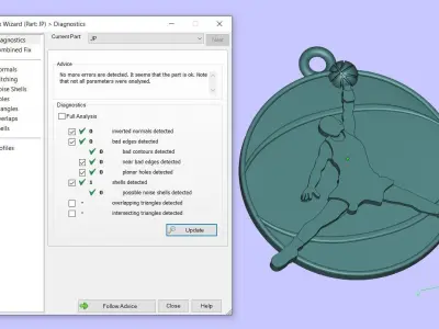 Jordan pendant trinket basketball jump slamdunk 3D print model
