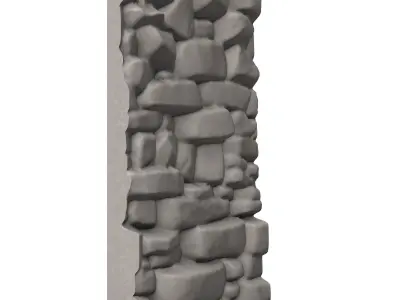 Wild Rockface Wall Segment 3D print model