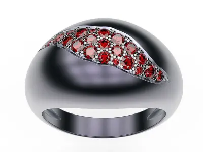 Cracked Ring 3D print model