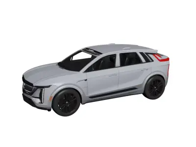 Cadillac Lyriq-V 2026 3D Model Performance Electric Luxury SUV 3D model
