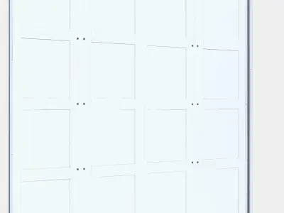 BERGSBO Pair of sliding doors Low-poly 3D model