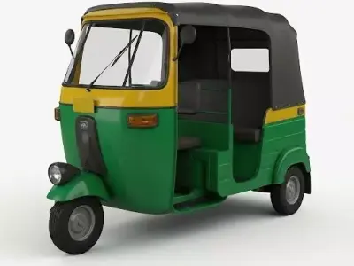 Autorickshaw 3d model Ai 3D model