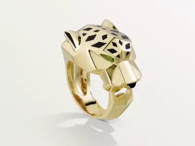 Panther de Ring size US 7 3D print model