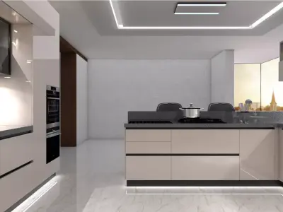 island kitchen Free 3D model