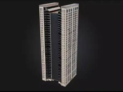 City Spire Tall Urban Landmark for Modern 3D model