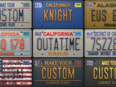 Licence Plate Substance Material Texture