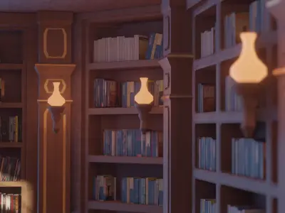 Library 3D model