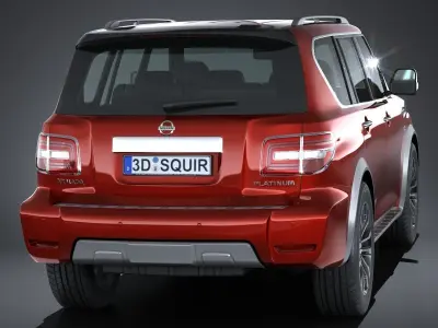 Nissan Armada 2017 3D model