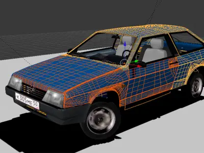 Lada Sputnik Samara 1984 3D model