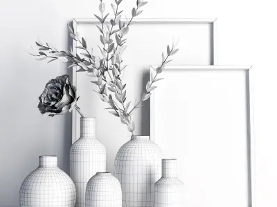 Decorative set 8 3D model