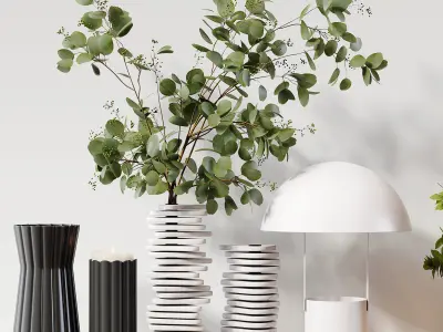 Decorative Set 237 Low-poly 3D model