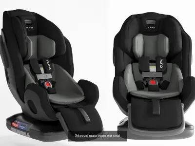 carseat collection baby car seat 3D Model Pack