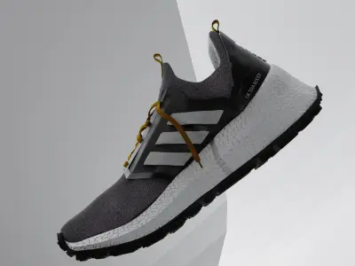 Adidas ULTRABOOST concept running shoe 3D model