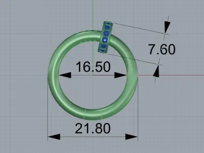 Ring Juste Un Clou 3D print model