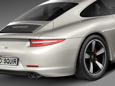 Porsche 911 50th Anniversary Edition 2014 3D model