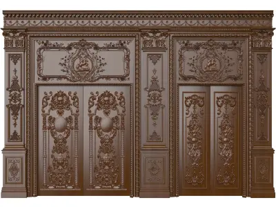 Royal Door 3 3D model