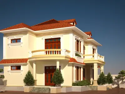 Modern Villa Detail 3D model 3D model