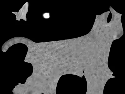 very very cat mammal 3D model