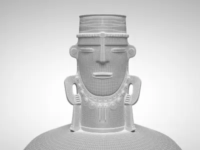 Anthropomorphous jar 3D model