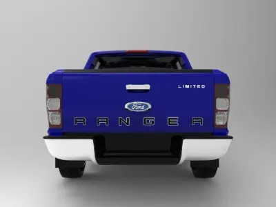 Ranger Limited 2016 Doble cabina interior 3D model