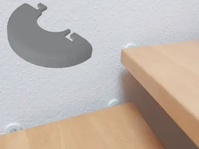 cover for free floating stairs Free 3D print model