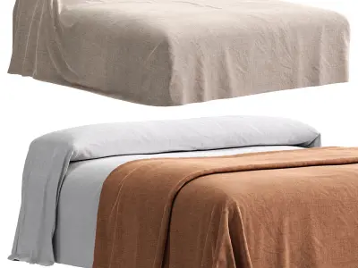 Bed Zara Home 3D model