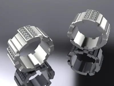 Dior Jewelry Ring Gold  3D print model