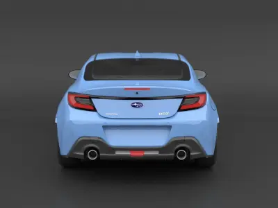 Subaru BRZ 2022 Low-poly 3D model