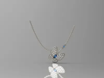 Pendant  butterfly N - 215 3D print model