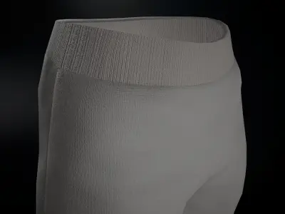 Gray Sport Pants Low-poly 3D model