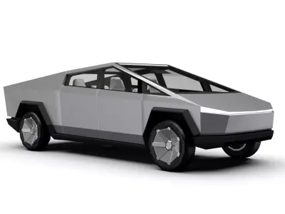 Tesla Cybertruck Low-poly 3D model