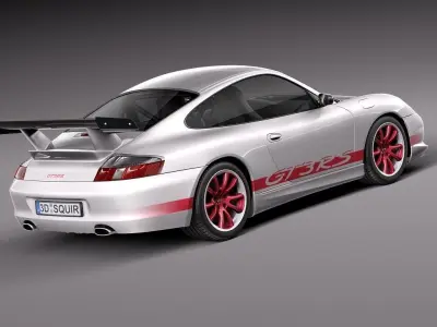 Porsche 911 GT3RS 2004 3D model