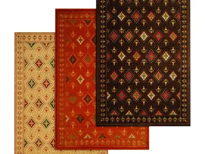 Rug Set 404 3D model