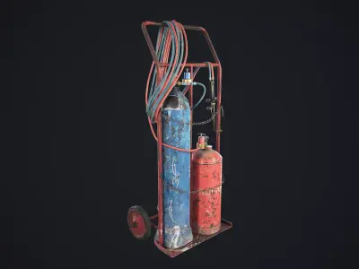 Gas Cutter Low-poly 3D model