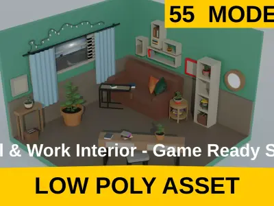 low-poly 3D model Low-poly 3D model get