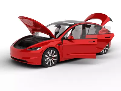 Tesla Model 3 2024 HQ 3d model 3D model