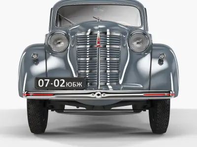 Moskvich-401 old car 3D model
