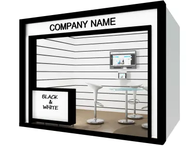 Booth Exhibition Stand a417 3D model