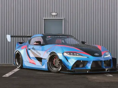 toyota supra rocket bunny 3D model