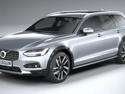 Volvo V90 Cross Country 2020 LowPoly 3D model
