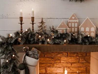 Christmas Home - Cozy Nook Blender Scene 3D model