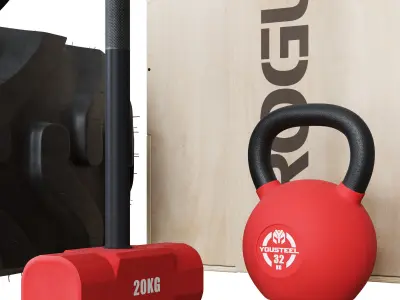 Explosive Training Set for Fighters 3D model