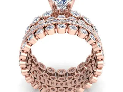 Aarna Luxury Fancy Design Ring 14 3D print model