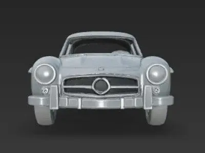 Mercedes Benz 300 SL Gullwing   3D print model