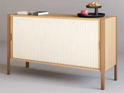Nordic Tales Pleat Cabinet 3D model